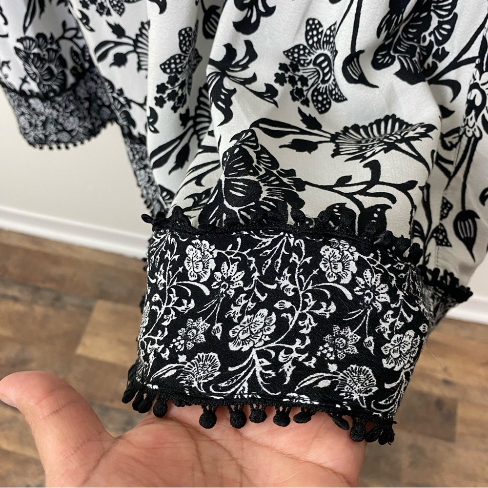 JOHN MARk 🌺 Floral Tiered Embroidered Dress Sz XL - Picture 4 of 14